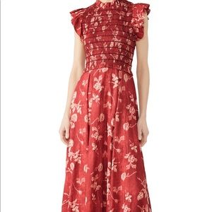 Sea New York Monet Smocked Midi Dress